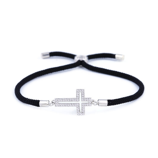 Rope Cross Bracelet For Women
